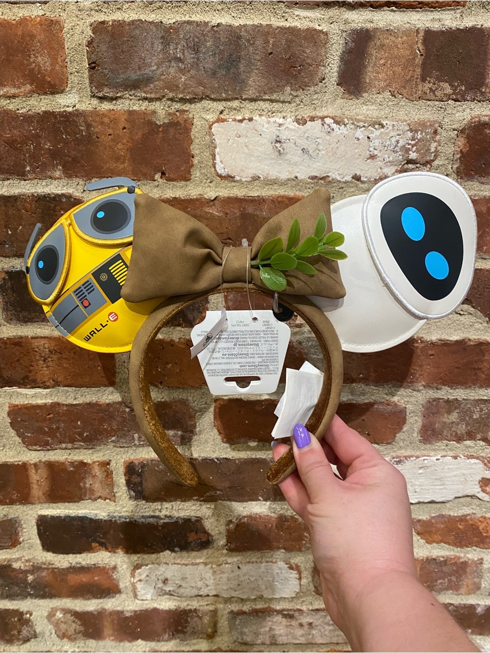 2026 Disney Parks D23 Pixar Wall-E & Eve Ear Headband NEW